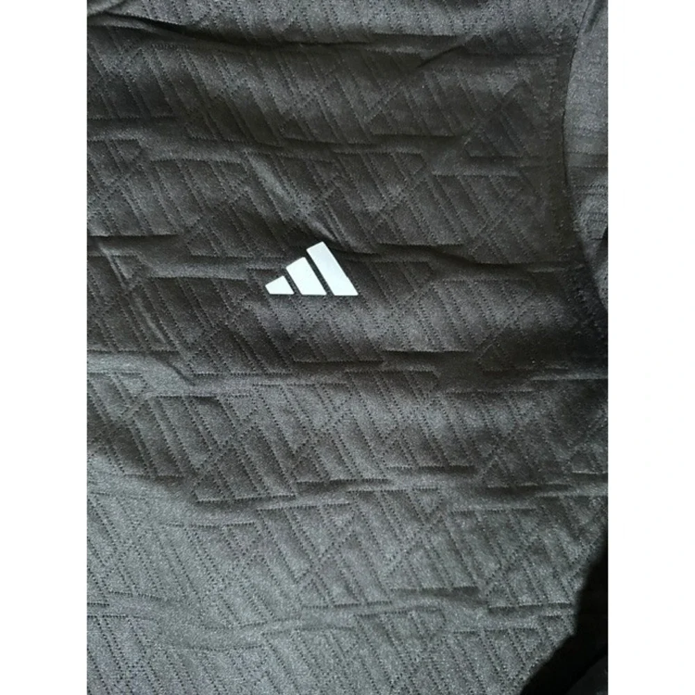 Adidas Mens Adi Pattern 1/4 Zip Pullover Black Textured ADVR0927 Size XL NEW